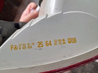 bontott MERCEDES-BENZ B-CLASS Bal Hátsó Lámpa