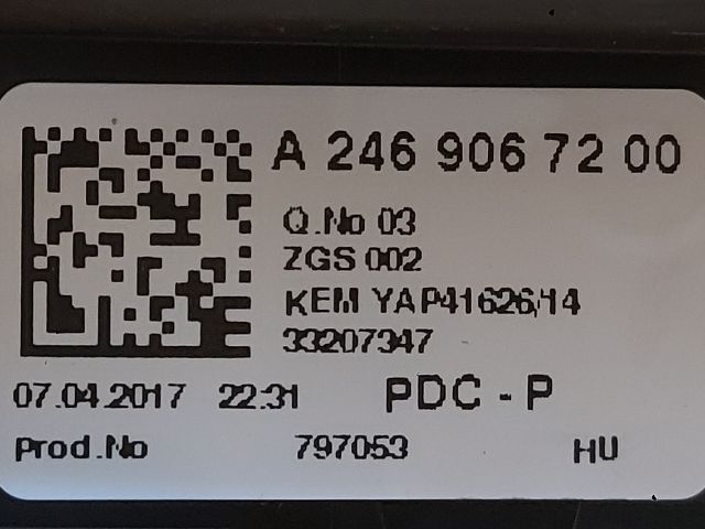 bontott MERCEDES-BENZ B-CLASS Biztosítéktábla Utastér