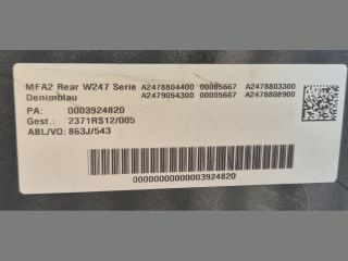 bontott MERCEDES-BENZ B-CLASS Hátsó Lökhárító (Részeivel)