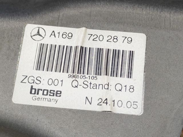 bontott MERCEDES-BENZ B-CLASS Jobb első Ablakemelő Szerkezet (Elektromos)