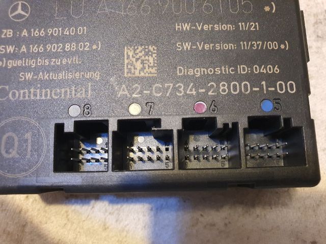 bontott MERCEDES-BENZ B-CLASS Jobb első Ajtó Vezérlőegység