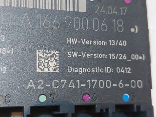 bontott MERCEDES-BENZ B-CLASS Jobb első Ajtó Vezérlőegység