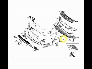 bontott MERCEDES-BENZ B-CLASS Jobb első Lökhárító Díszléc