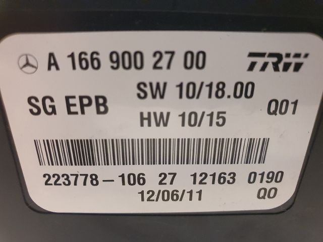 bontott MERCEDES-BENZ B-CLASS Kézifék Elektronika