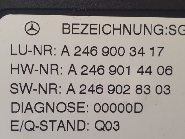 bontott MERCEDES-BENZ B-CLASS Kézifék Elektronika