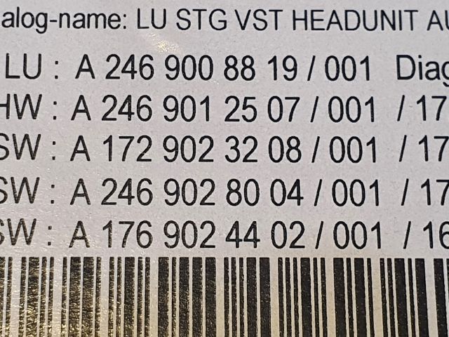 bontott MERCEDES-BENZ B-CLASS Navigációs Fejegység