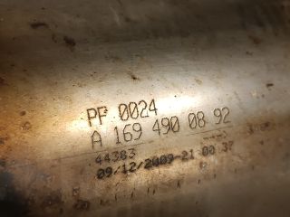 bontott MERCEDES-BENZ B-CLASS Részecskeszűrő