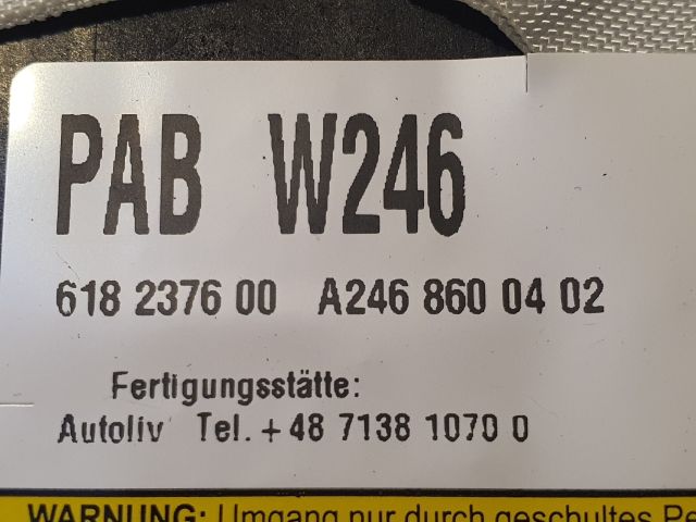 bontott MERCEDES-BENZ B-CLASS Utasoldali Légzsák