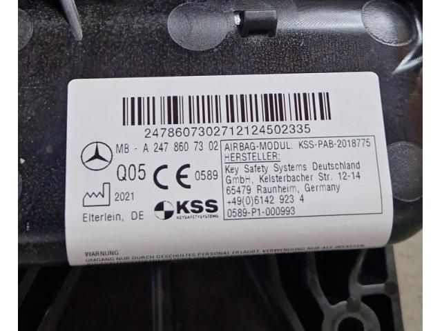 bontott MERCEDES-BENZ B-CLASS Utasoldali Légzsák