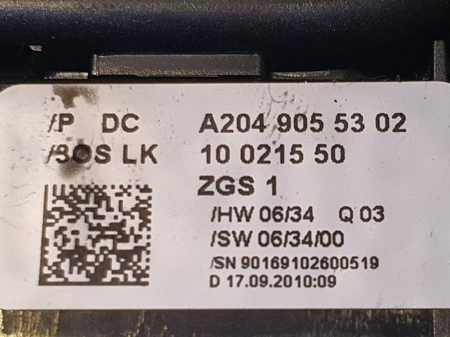 bontott MERCEDES-BENZ C-CLASS Ablakemelő és Tükör Kapcsoló