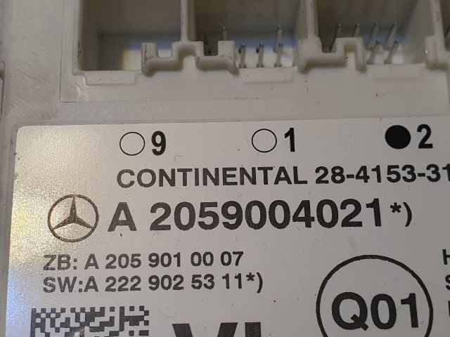 bontott MERCEDES-BENZ C-CLASS Bal első Ajtó Vezérlőegység