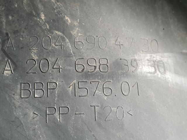 bontott MERCEDES-BENZ C-CLASS Bal első Hátsó Dobbetét (Kerékjárati, Műanyag)