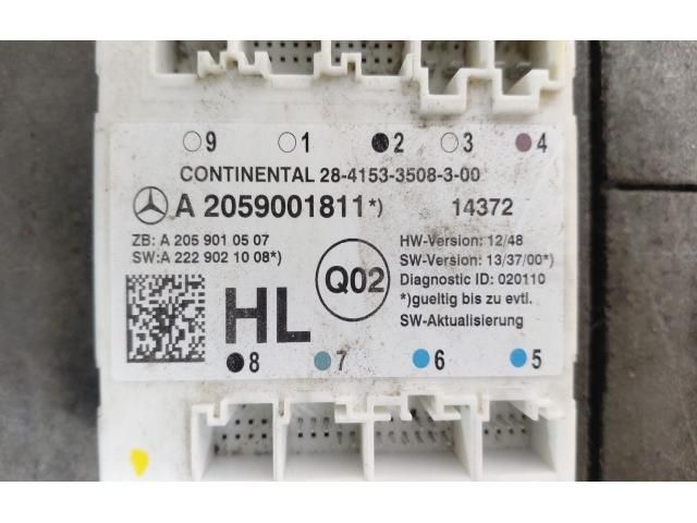 bontott MERCEDES-BENZ C-CLASS Bal hátsó Ajtó Vezérlőegység