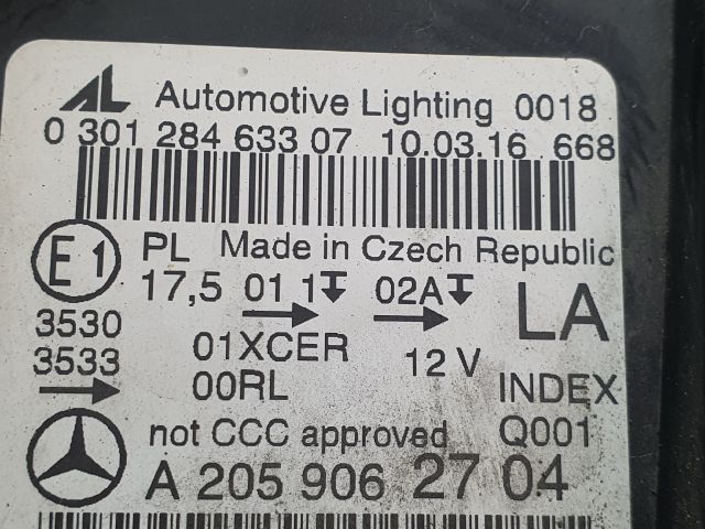 bontott MERCEDES-BENZ C-CLASS Bal Ledes Fényszóró