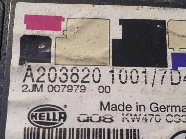 bontott MERCEDES-BENZ C-CLASS Beltér Világítás Első