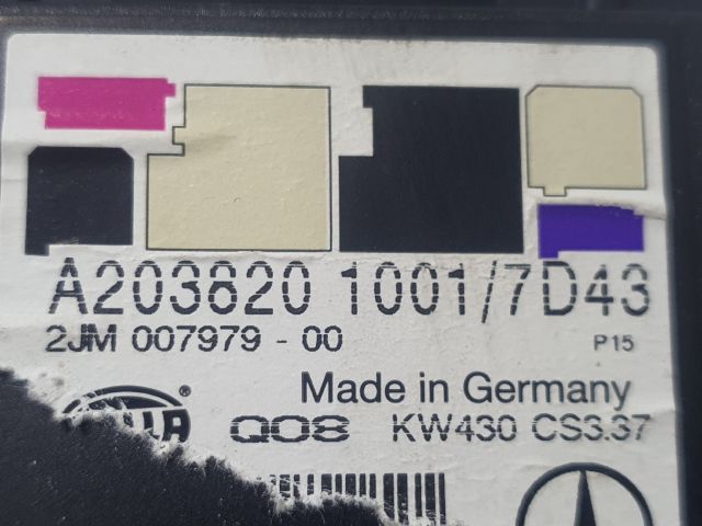 bontott MERCEDES-BENZ C-CLASS Beltér Világítás Első