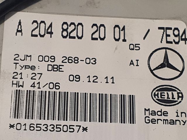 bontott MERCEDES-BENZ C-CLASS Beltér Világítás Első