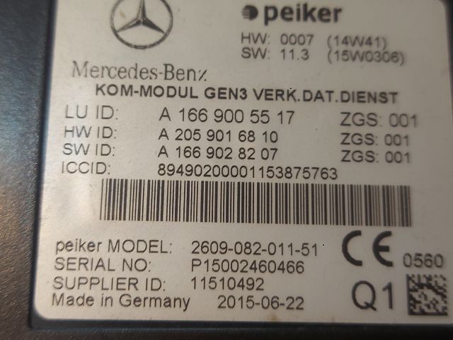 bontott MERCEDES-BENZ C-CLASS Bluetooth Elektronika