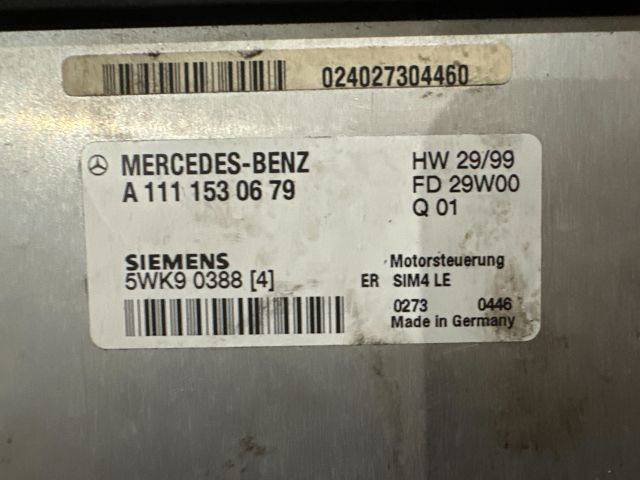 bontott MERCEDES-BENZ C-CLASS Motorvezérlő