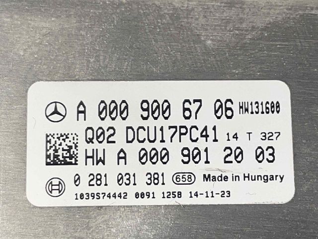 bontott MERCEDES-BENZ C-CLASS AdBlue Vezérlőegység