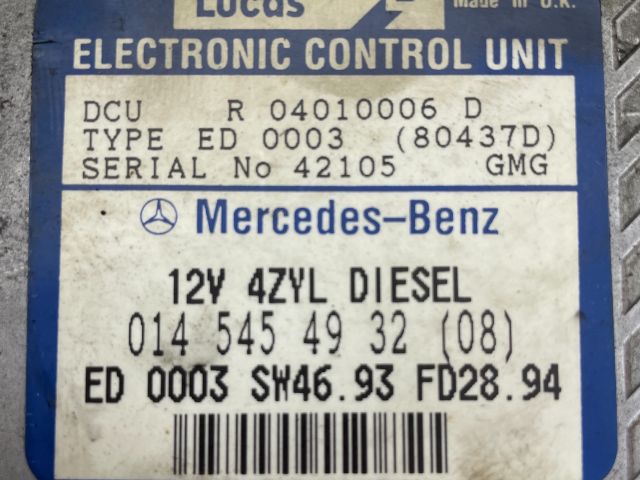 bontott MERCEDES-BENZ C-CLASS Motorvezérlő