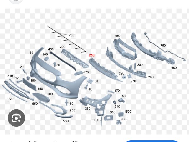 bontott MERCEDES-BENZ C-CLASS Első Lökhárító Alsó (Műanyag)