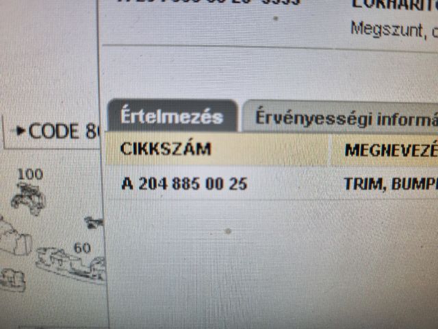 bontott MERCEDES-BENZ C-CLASS Első Lökhárító (Részeivel)