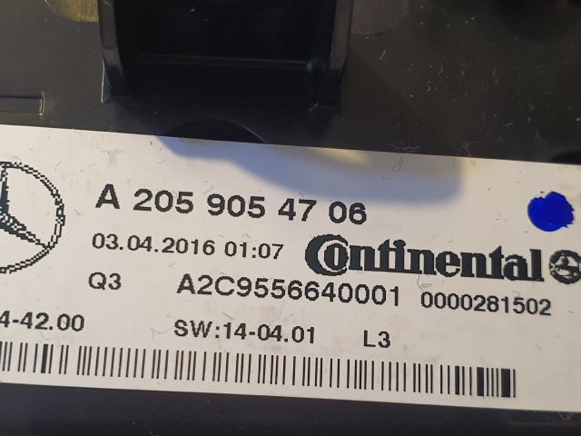 bontott MERCEDES-BENZ C-CLASS Fűtéskapcsoló (digit klímás)