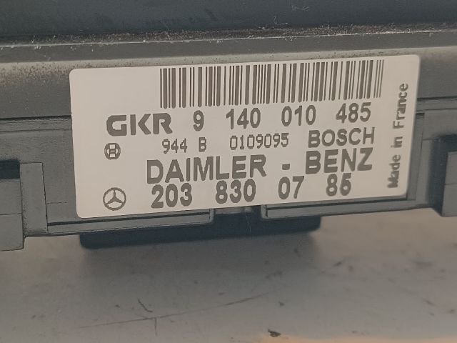 bontott MERCEDES-BENZ C-CLASS Fűtéskapcsoló (manuális klímás)