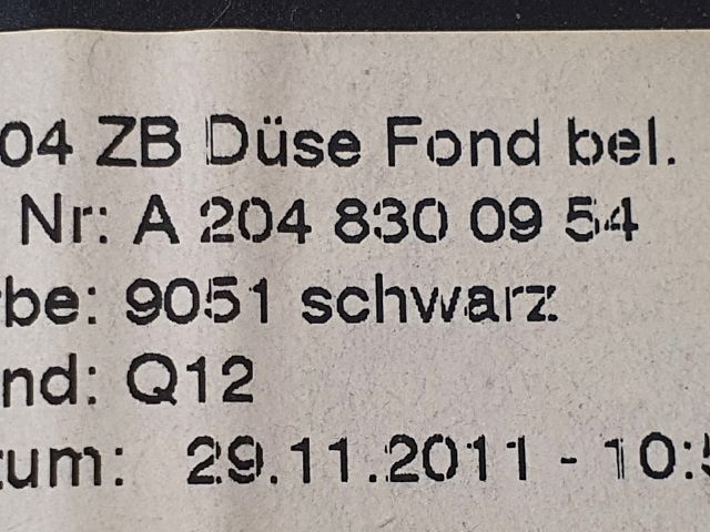 bontott MERCEDES-BENZ C-CLASS Hátsó középső Szellőző