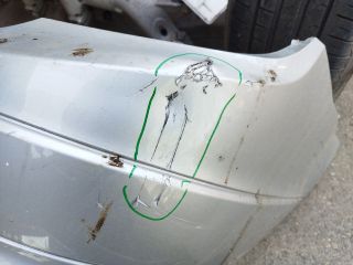 bontott MERCEDES-BENZ C-CLASS Hátsó Lökhárító (Részeivel)