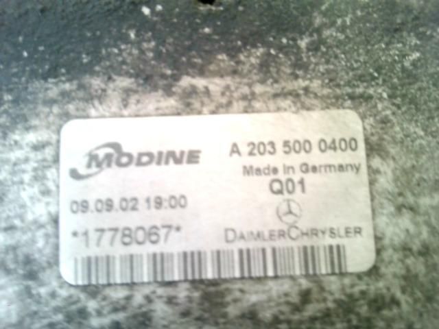 bontott MERCEDES-BENZ C-CLASS Intercooler