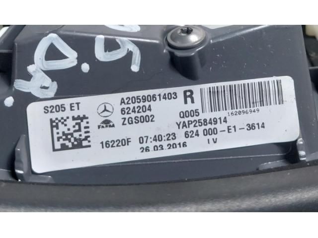 bontott MERCEDES-BENZ C-CLASS Jobb Belső Hátsó Lámpa