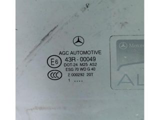 bontott MERCEDES-BENZ C-CLASS Jobb első Ablak