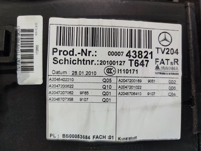 bontott MERCEDES-BENZ C-CLASS Jobb első Ajtó Kárpit