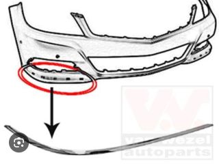 bontott MERCEDES-BENZ C-CLASS Jobb első Lökhárító Díszléc