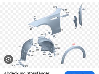 bontott MERCEDES-BENZ C-CLASS Jobb első Sárvédő Díszléc