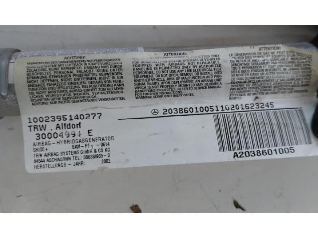 bontott MERCEDES-BENZ C-CLASS Jobb Fejlégzsák