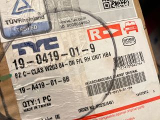 bontott MERCEDES-BENZ C-CLASS Jobb Ködfényszóró