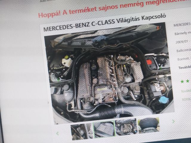 bontott MERCEDES-BENZ C-CLASS Kábelcsatorna Fedél