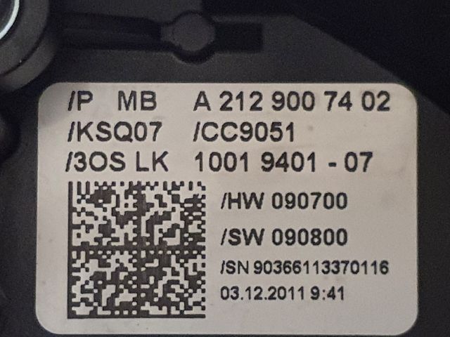 bontott MERCEDES-BENZ C-CLASS Komplett Kormánykapcsoló (Bajuszkapcsoló)