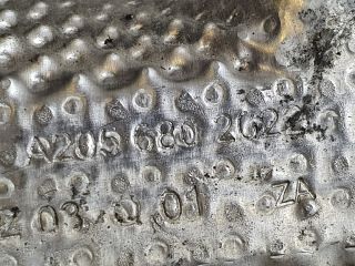 bontott MERCEDES-BENZ C-CLASS Középső Kipufogó Dob Hővédő Lemez