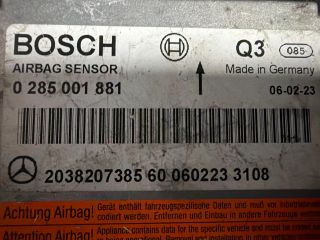 bontott MERCEDES-BENZ C-CLASS Légzsák Elektronika