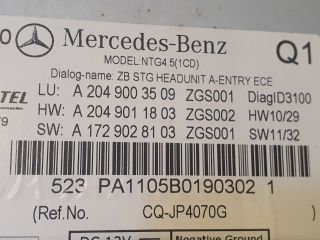 bontott MERCEDES-BENZ C-CLASS Navigációs Fejegység