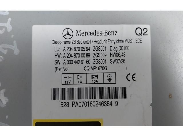 bontott MERCEDES-BENZ C-CLASS Rádió / CD