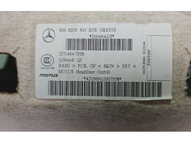 bontott MERCEDES-BENZ C-CLASS Tetőkárpit