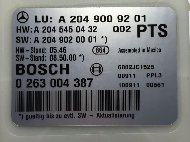 bontott MERCEDES-BENZ C-CLASS Tolatóradar Elektronika