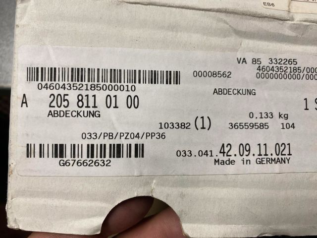 bontott MERCEDES-BENZ C-CLASS Visszapillantó Tükör Burkolat Pár