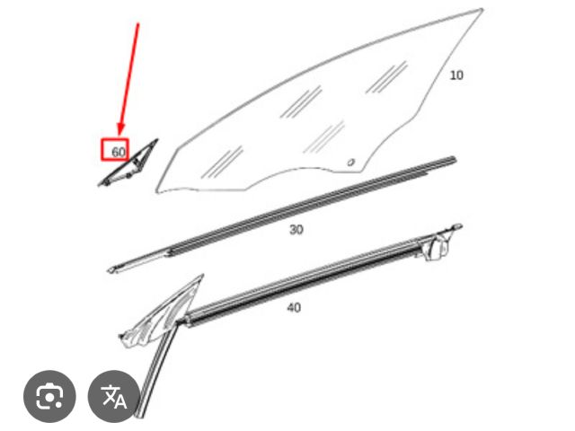 bontott MERCEDES-BENZ CLA Bal első Ajtó Díszléc