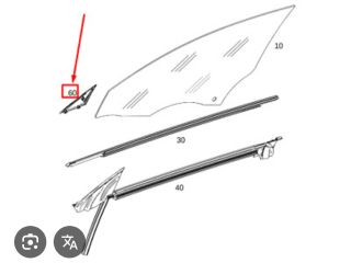 bontott MERCEDES-BENZ CLA Bal első Ajtó Díszléc